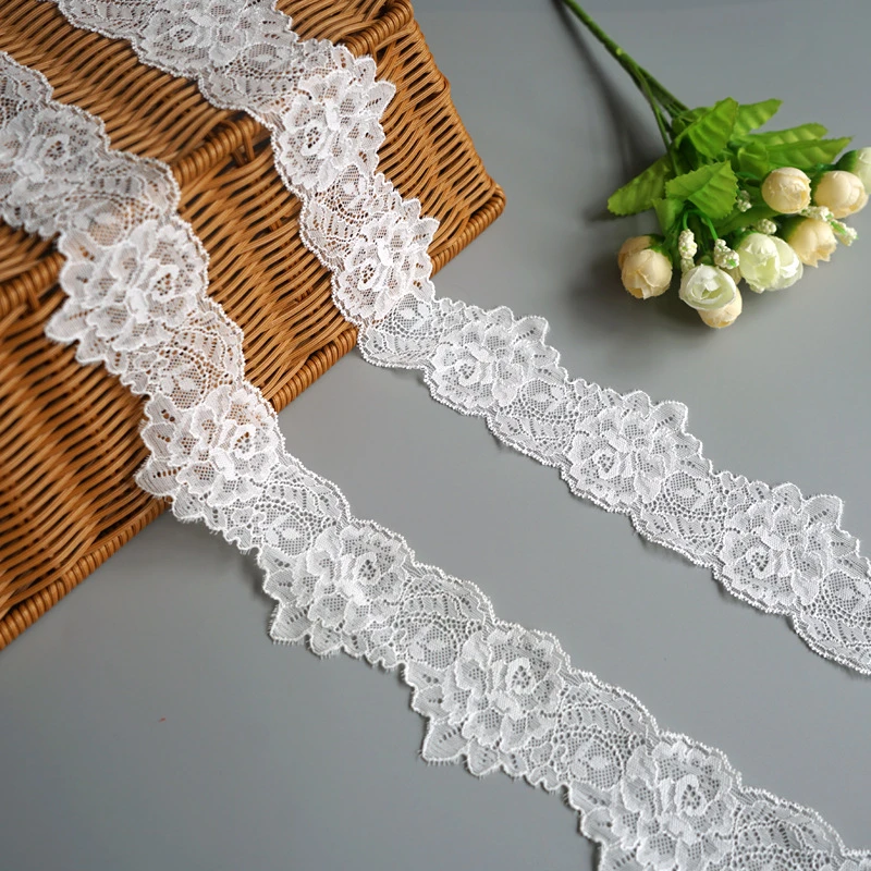 2 Yards Blumen Spitzenborte Stickerei Trims DIY Hochzeit Vorhang Sofa Edge Nähen 2 Yards Blumen Spitzenborte Stickerei Trims DIY Hochzeit Vorhang Sofa Edge Nähen