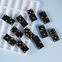 Из хрустальной эпоксидной смолы игры пресс-форм инструменты для самостоятельного изготовления домино литья силиконовые формы Из хрустальной эпоксидной смолы игры пресс-форм инструменты для самостоятельного изготовления домино литья силиконовые формы