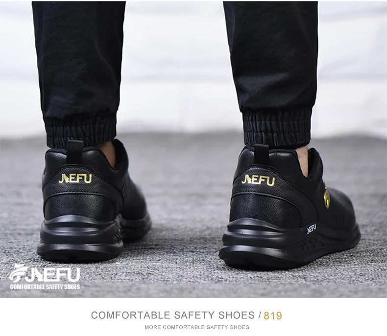 Мужская Рабочая защитная обувь со стальным носком мужские легкие дышащие ботинки противоскользящие водонепроницаемые кроссовки защитная обувь
