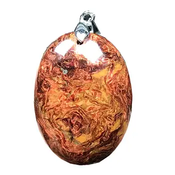

Necklace Pendant Pietersite Jewelry For Woman Lady Man Natural Red Crystal Silver 30x22x9mm Beads Namibia Energy Gemstone AAAAA