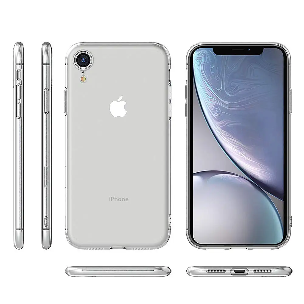 Тонкий прозрачный мягкий ТПУ чехол WEFOR для iPhone XS MAX XR для iPhone 11 Pro Max() чехол с поддержкой беспроводной зарядки для Apple iPhone 5 6S 7 8 XS/XR