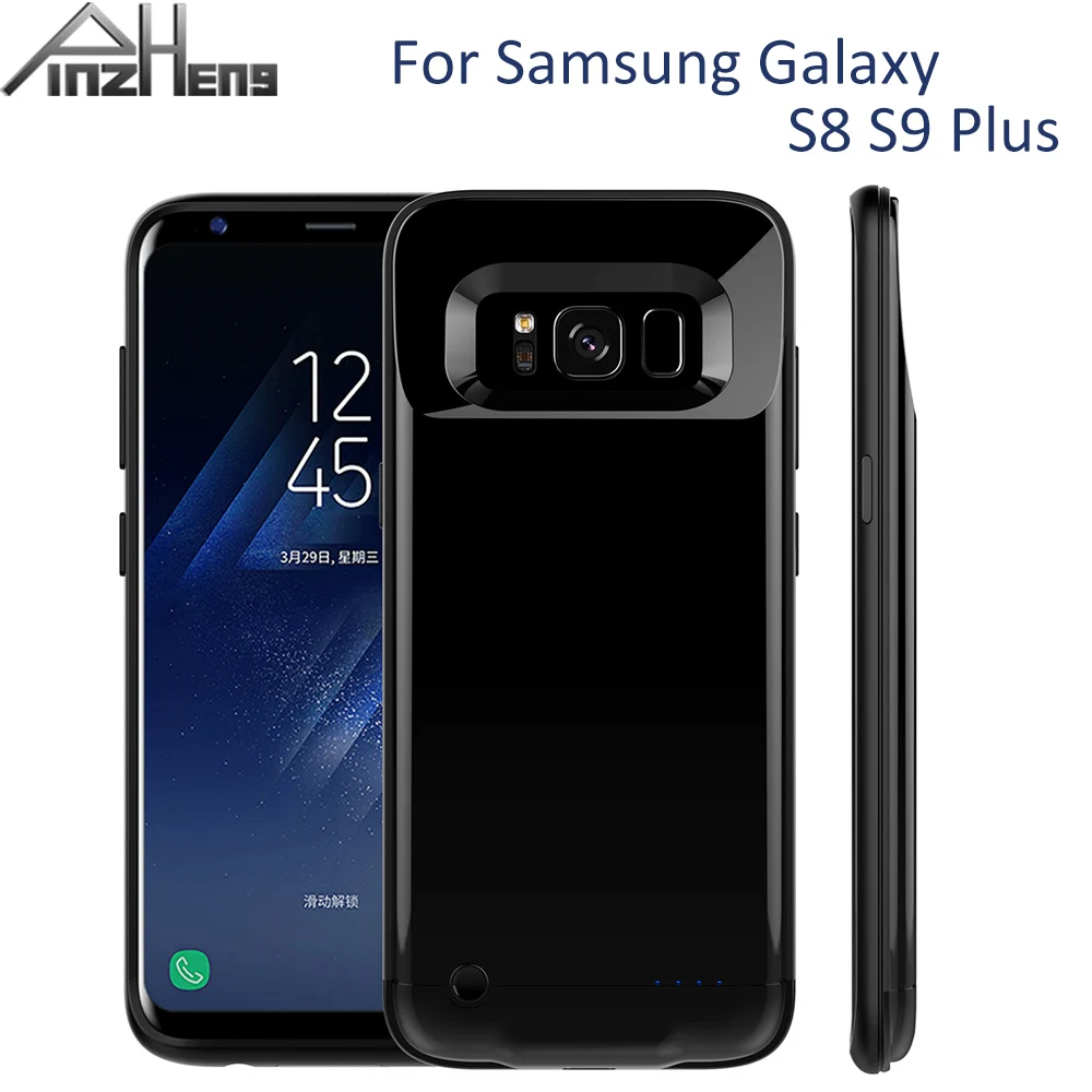 PINZHENG Батарея Зарядное устройство чехол для samsung Galaxy S8 S9 плюс Мощность Bank зарядное