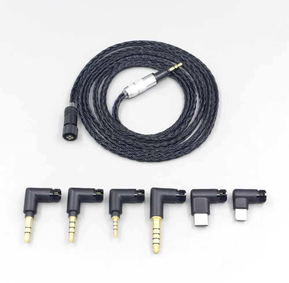 16 Core Black OCC Awesome All In 1 Plug Earphone Cable For Sennheiser Momentum 1 0 2 0 On Ear Headphones LN006940