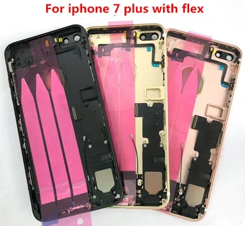 

High Quality Chassis for iPhone 7Plus Back Full Housing Battery Door Rear Cover Middle Frame with Flex Cable for iphone 7plus