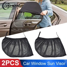 Vehemo 100*54 см 2 шт. автомобильный солнцезащитный козырек авто солнцезащитный козырек УФ-защита для переднего лобового стекла автомобиля-Стайлинг оконных чехлов для водителя