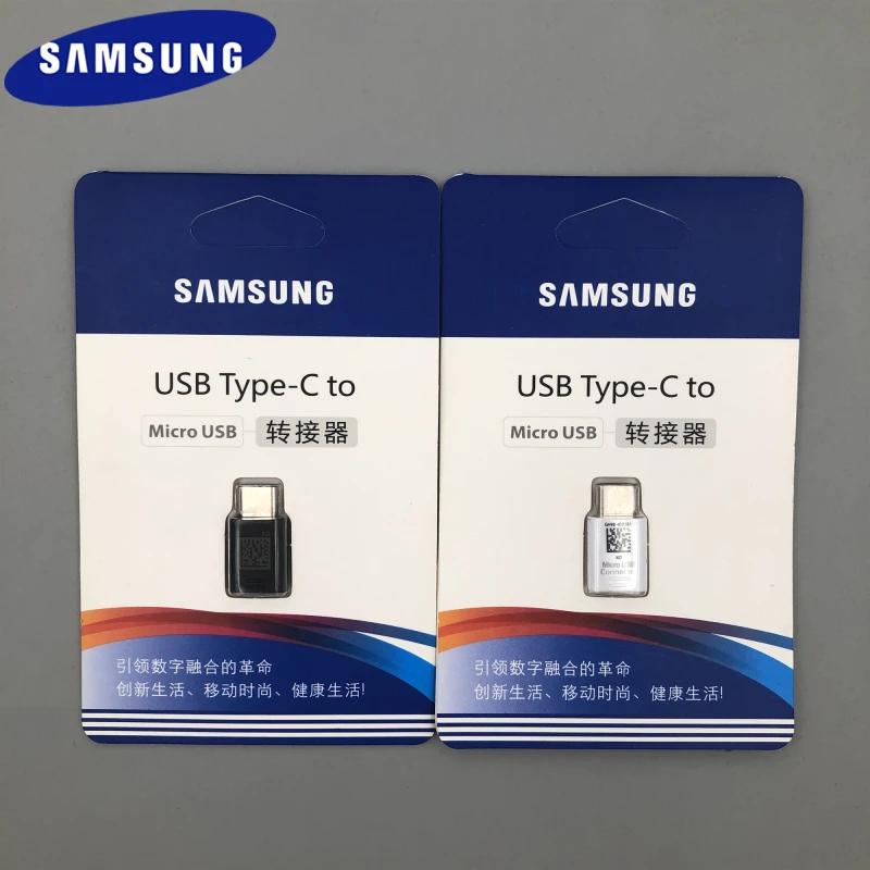 

Original Samsung USB 3.1 Type C Converter Connector Micro to USB-C Charge&Data Adapter For Galaxy A70 A60 A50 S10 9 8 Note 10 9