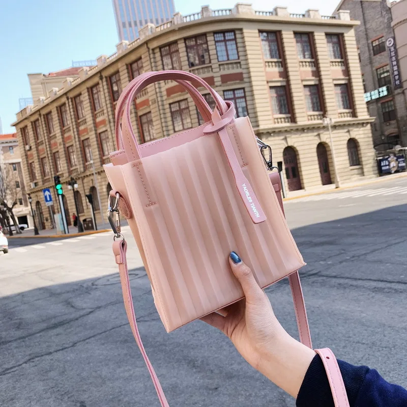 

Jelly Woman Summer 2019 New Chaozhou Korean Baita Transparent Slant Bag Single Shoulder Mother-and-Child Handbag