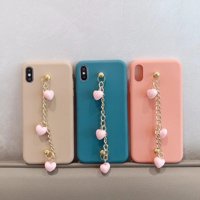 Мягкий Силиконовый ТПУ чехол ярких цветов для IPhone 11Pro Max 6 7 8 Plus X XR XS MAX Love Heart