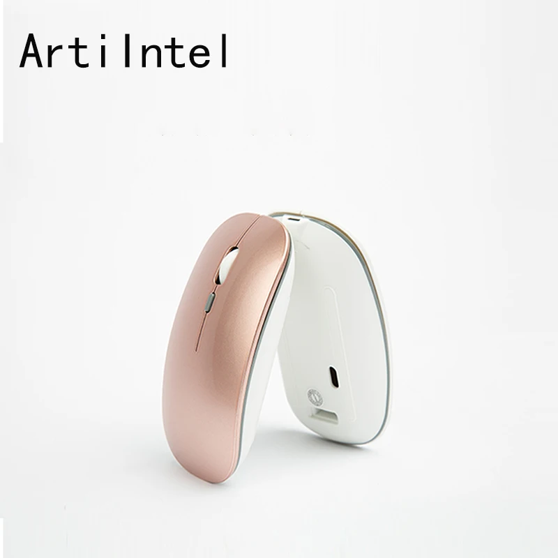 Бесшумная беспроводная мышь, портативная эргономичная мышь 2,4 ГГц, USB оптическая мышь для ноутбука, компьютера, геймера, ночного компьютера