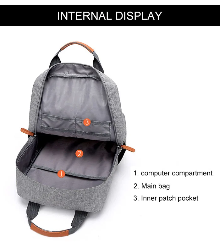 Горячая мода, мужской повседневный компьютерный рюкзак, светильник, 15,6 дюймов, для ноутбука, женский, Противоугонный, дорожный рюкзак, серый, для студентов, школьная сумка, новинка