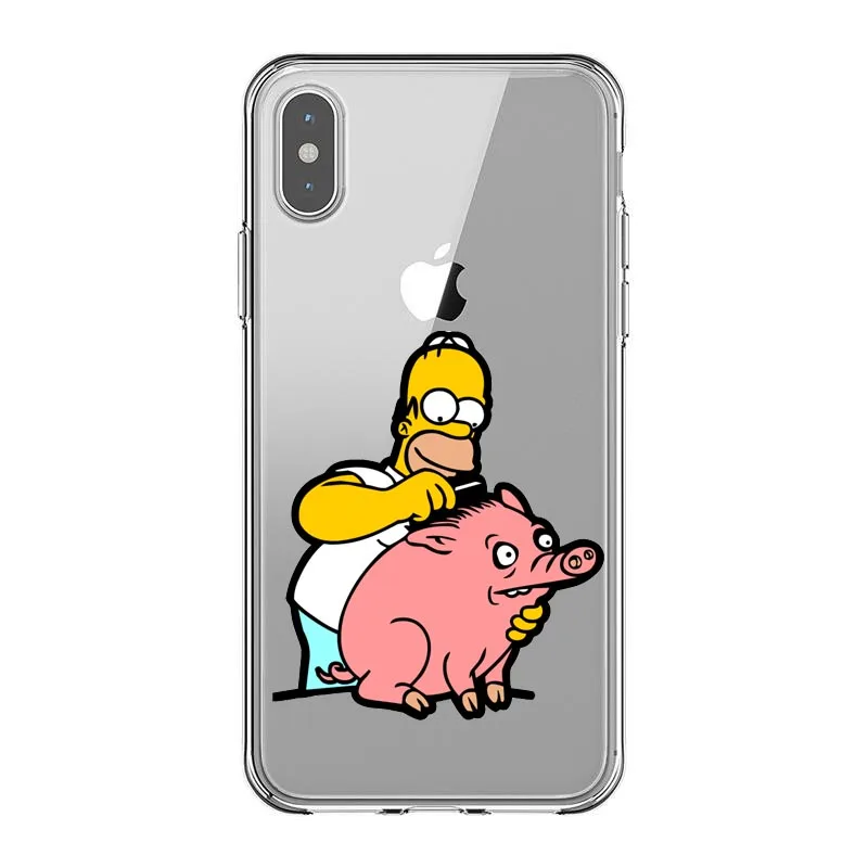 Мягкий силиконовый чехол для телефона Simpsons для iPhone Max XS XR X10 5 5S 5SE 6 6S 7 8 6Plus 7Plus 8Plus - Цвет: TPU