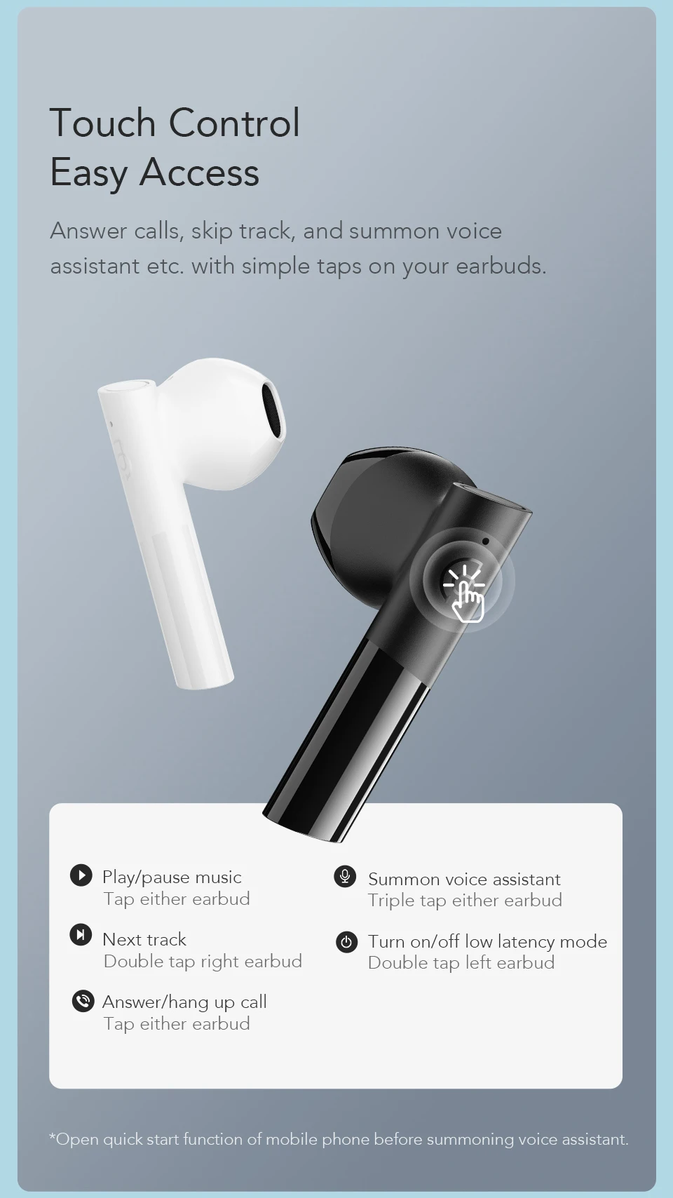 Haylou GT6 tws fone Bluetooth 5.2 wireless  earphones auriculares AAC Low Latency headset gamer headphones for huawei xiaomi