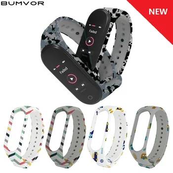 

top quality Colorful Bracelets For Xiaomi Mi Band 3 4 Sport Bracelet Watch Silicone Wrist Strap For Xiaomi Miband 3 4 Wriststrap