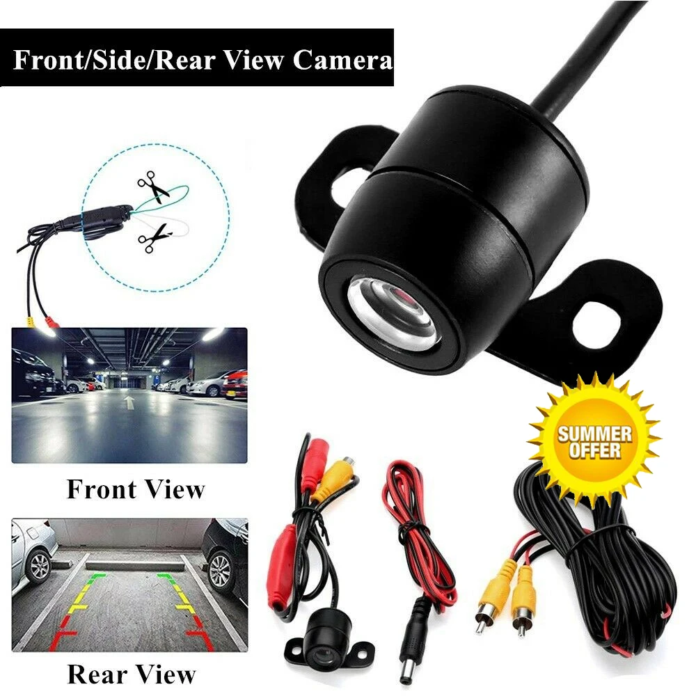 HD 170° Car Rear View Camera Parking Reverse Backup Cam Night Vision Waterproof