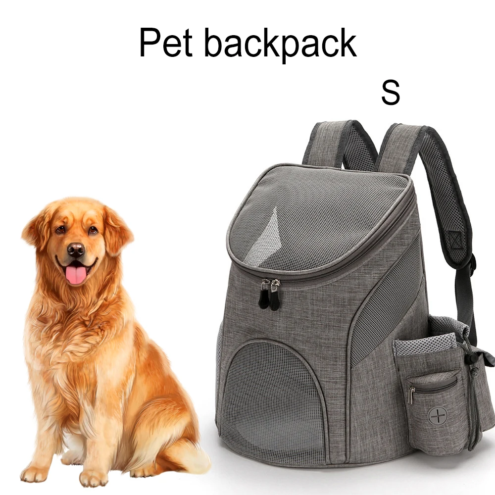 2023 New Pet Carrier Backpack for Dogs and Cats Puppies Fully Ventilated Mesh for Travel Hiking Walking & Outdoor Use Portable