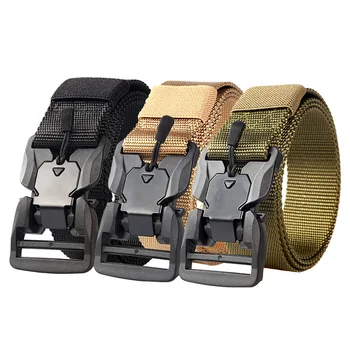

Hunting Imitation nylon belt plastic magnetic buckle braided belt belt special belt outdoor leisure all-match tactical belt