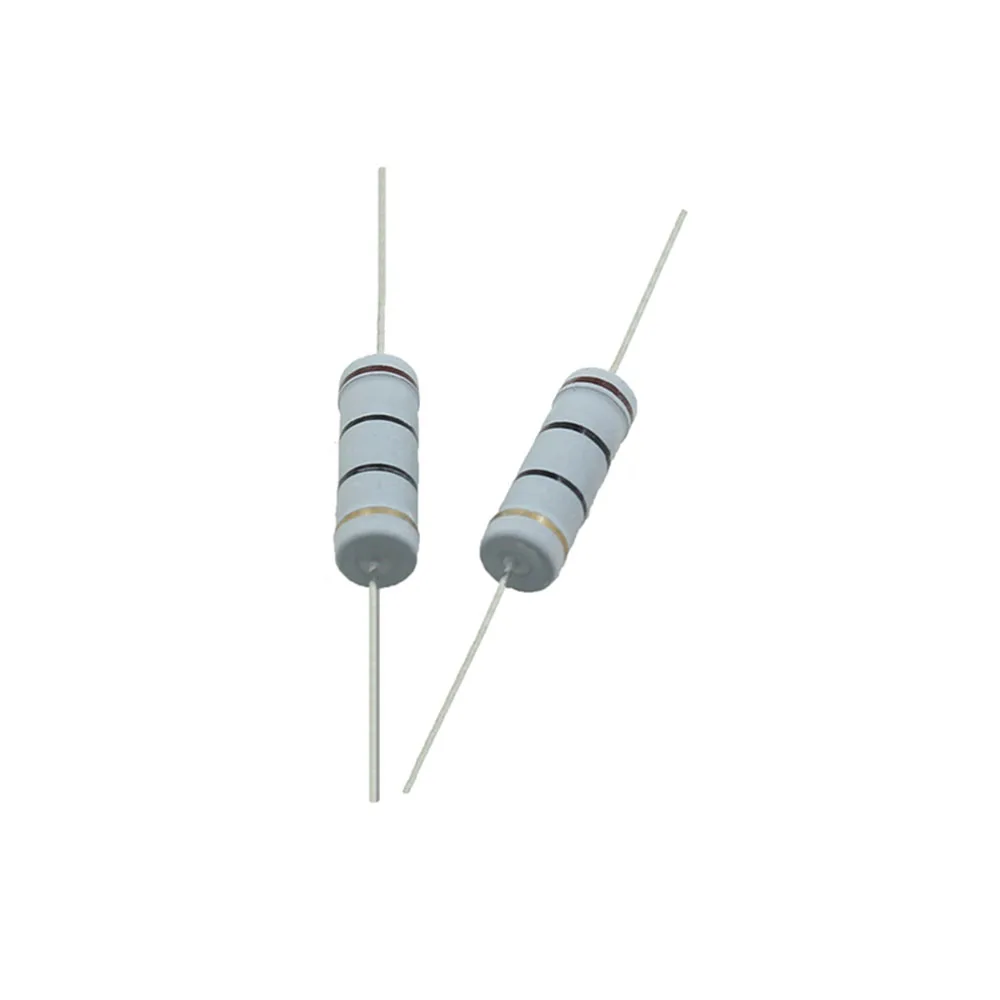 Carbon Film Resistor 10Pcs 5W 5% 1R ~ 1M 1.5R 2.2R 10R 22R 47R 51R 100R 150R 470R 1K 4.7K 10K 47K 47 51 100 150 Ohm Resistance