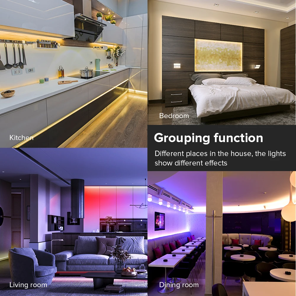 Мини Wi Fi WS2811 WS2812B WS2815 RGB Светодиодная лента контроллер светильник 2 выхода Alexa Google