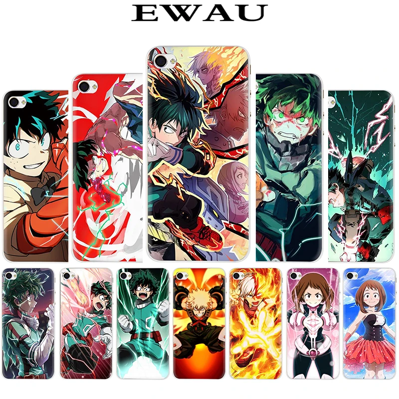 

EWAU My hero Academy Amazing landscape Hard Phone Cover Case for iphone 5 5S SE 5C 6 6s Plus 7 8 Plus X XR XS MAX