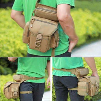 

Impermeabile Oxford panno camuffamento spalla singola sport gamba a tracolla, 800D impermeabile panno Oxford crittografia