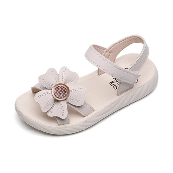 

Floral Girls Sandals Summer Beach Shoes For Children 3-12 Years Kids School Sandals Breathable Flowers Sweet Princess Simple New