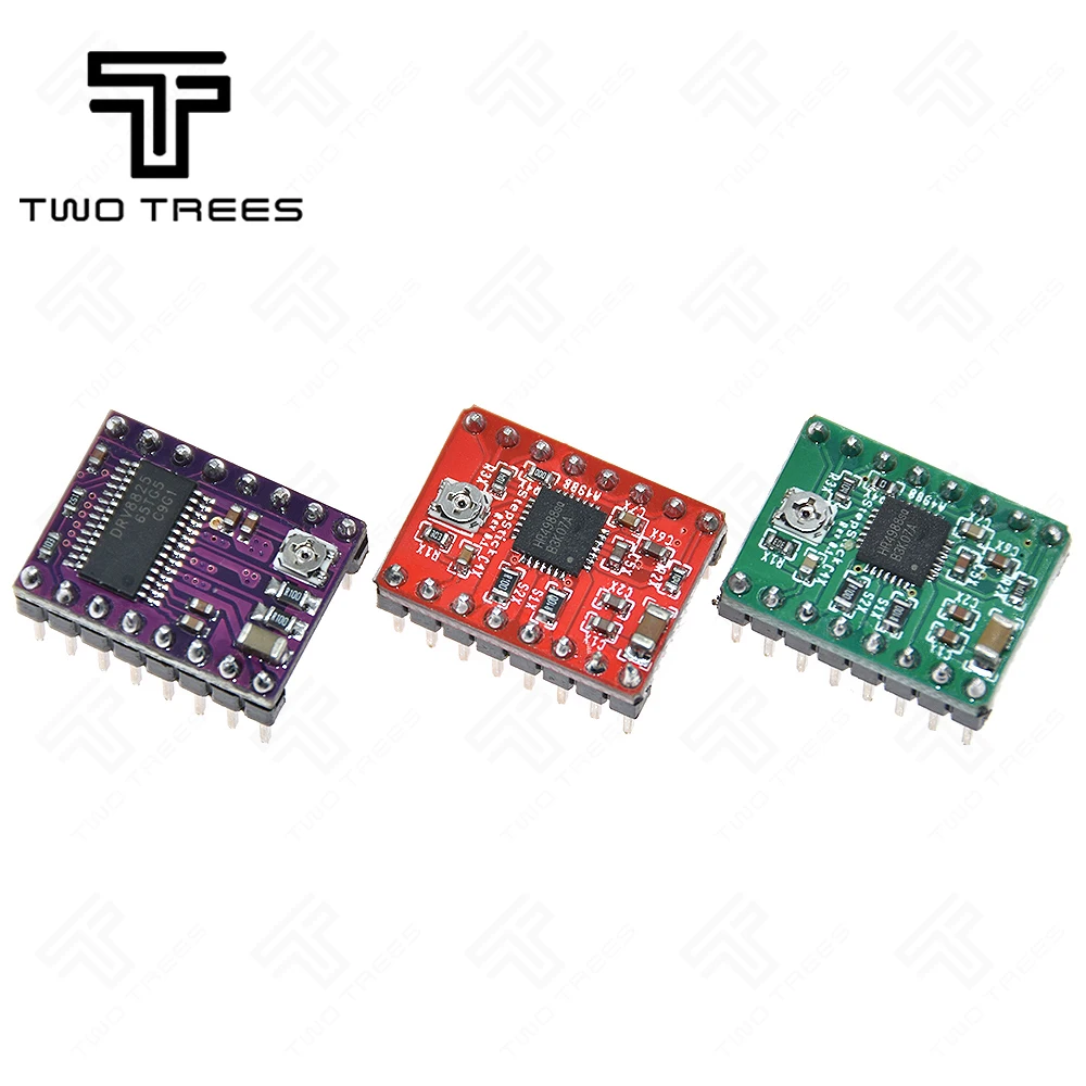 

DRV8825 A4988 Stepper Motor Driver With Heat sink 3D Printer Parts StepStick Carrier Reprap RAMPS 1.4 1.5 1.6 MKS GEN V1.4 board