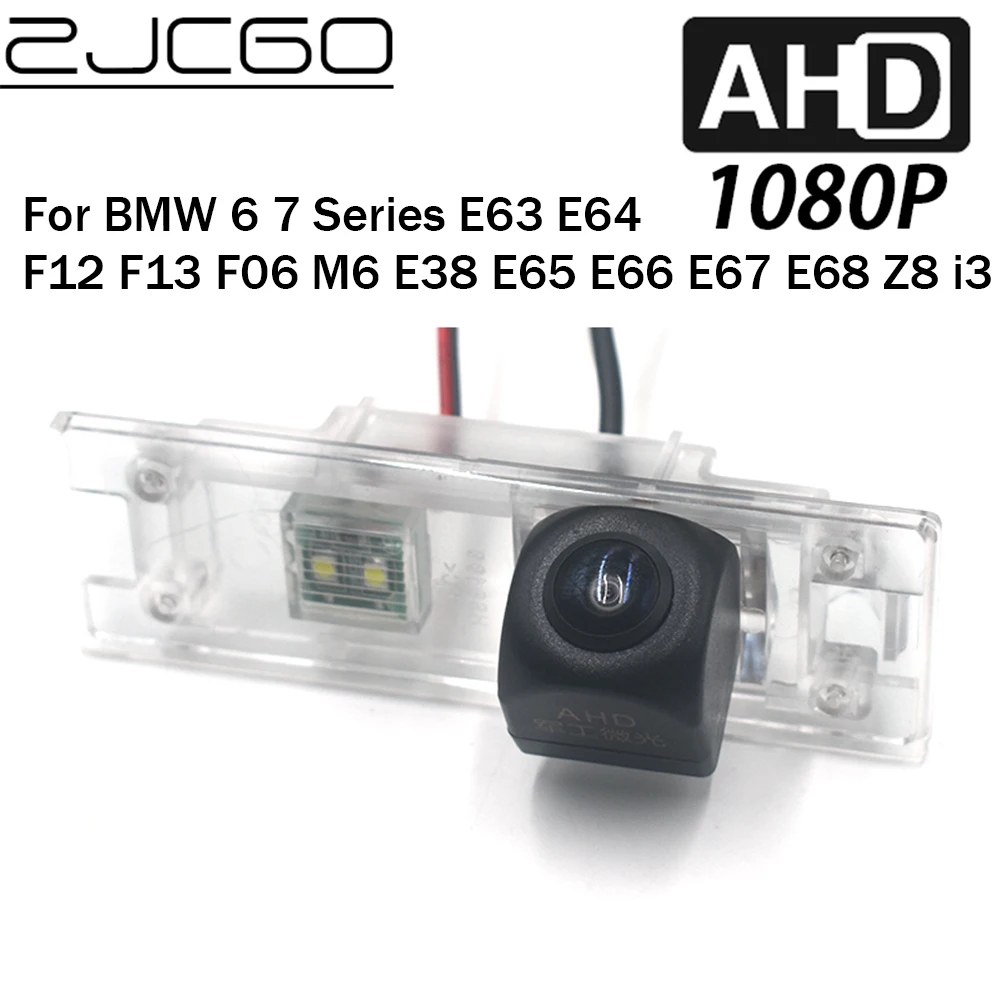 

ZJCGO Car Rear View Reverse Backup Parking AHD 1080P Camera for BMW 6 7 Series E63 E64 F12 F13 F06 M6 E38 E65 E66 E67 E68 Z8 i3