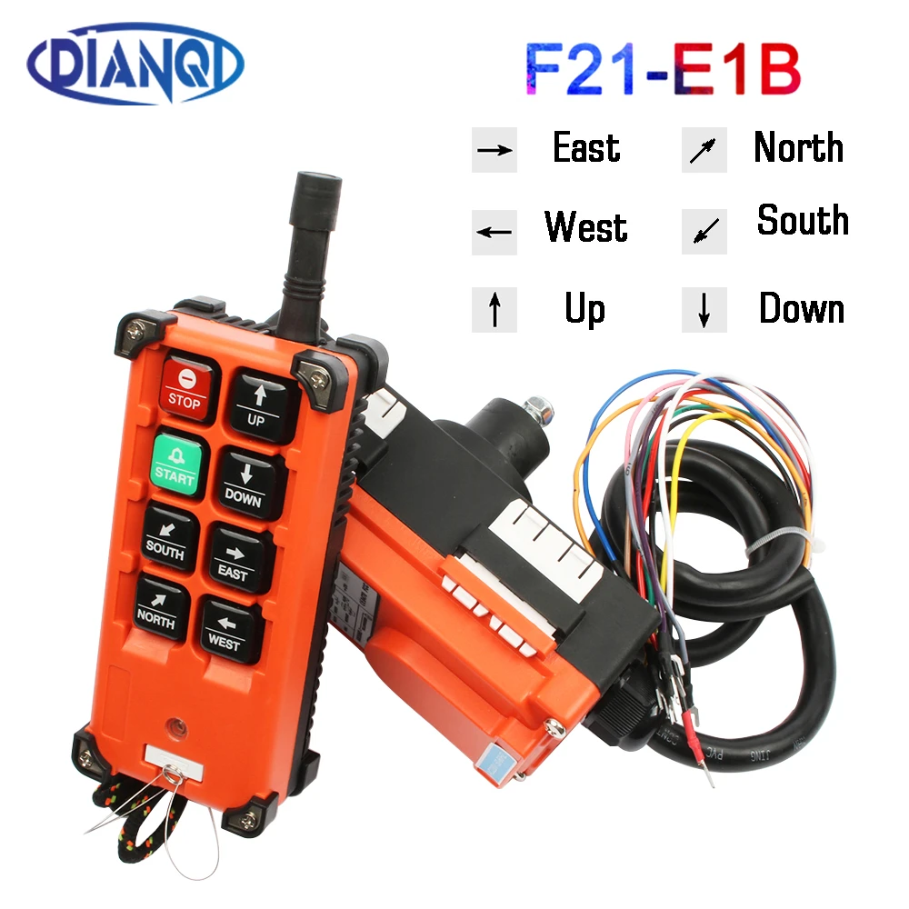 Calvas F21-E1B Uting 8 button crane and electric hoist Industrial remote control Color: VHF310-331MHZ65-440V 