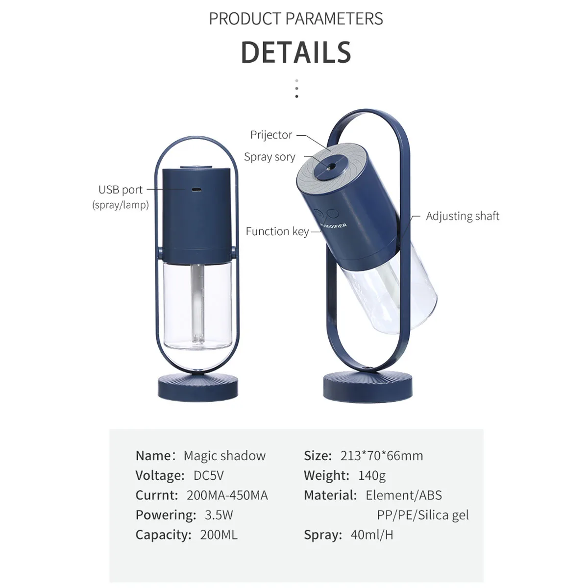 200 мл Портативный Mini USB увлажнитель воздуха Арома-диффузор очиститель воздуха туман, тем самым позволяя зернам раскрыться Красочный светодиодный ночной Светильник для дома и автомобиля