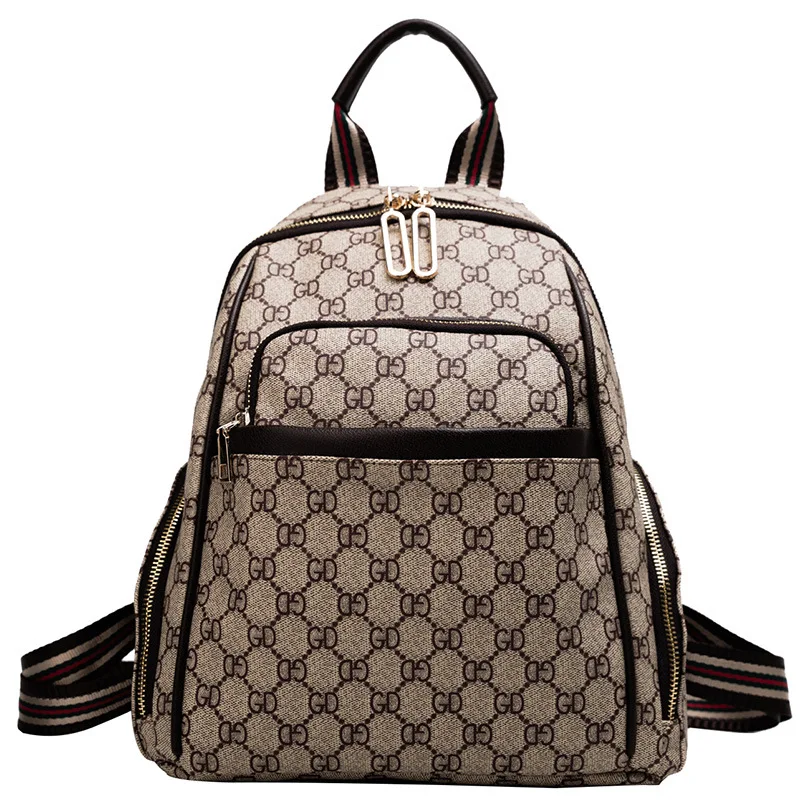 

WOMEN'S Bag New Style Backpack Korean-style Fashion Simple Lettered Large-Volume Women's Light Cool Backpack on Behalf
