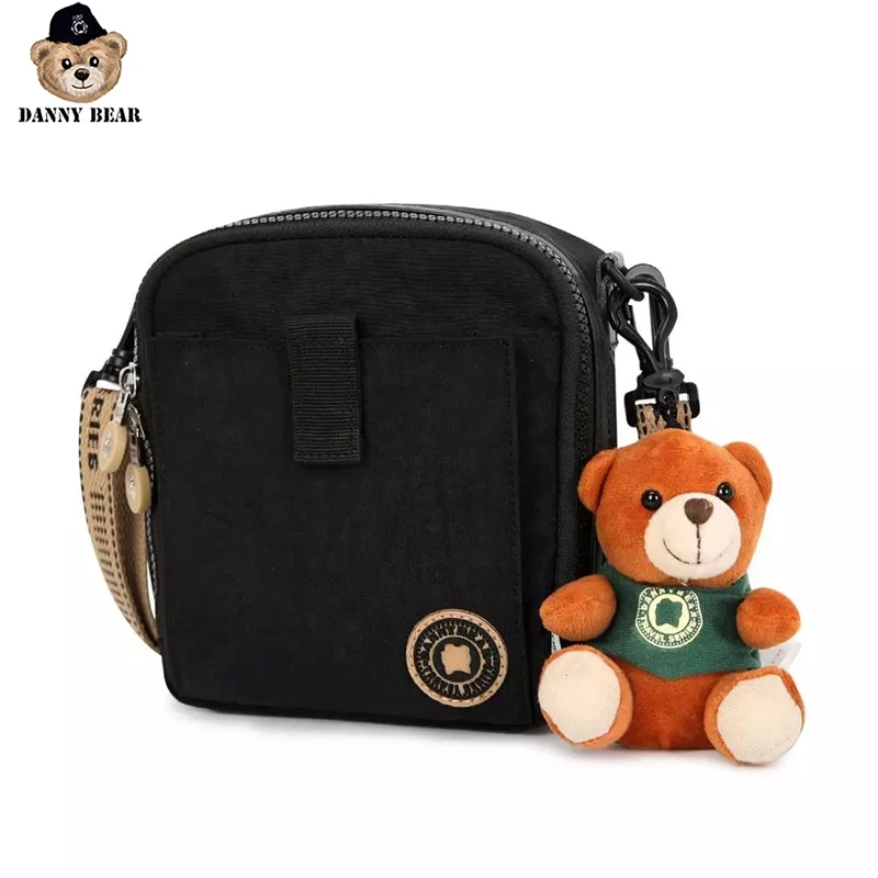 Danny Bear сумка Повседневная однотонная через плечо для женщин тканевая на молнии