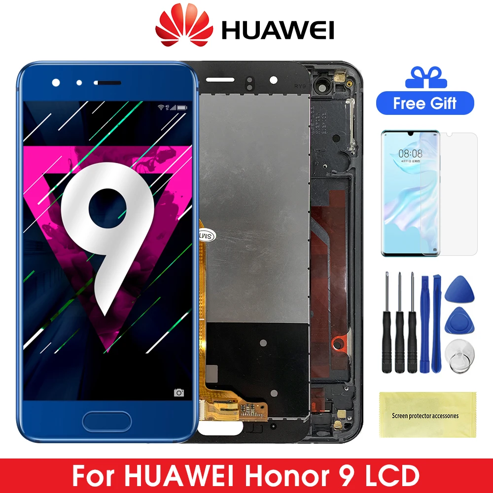 ЖК-дисплей для Huawei Honor 9 5 15 STF-L09 STF-AL10 STF-AL00 с сенсорным экраном дигитайзером в сборе