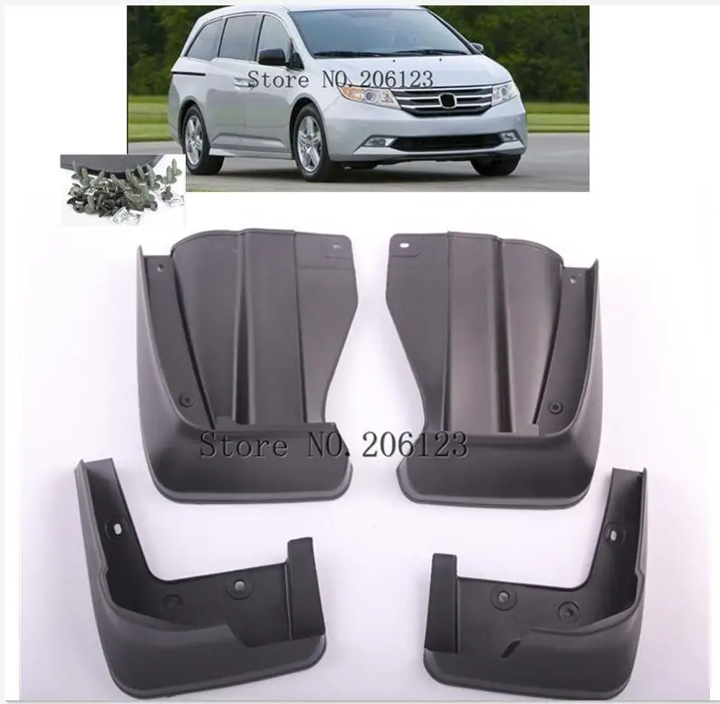 Mud Flap For Honda Odyssey Jdm 2009 2013 Mudflaps Set Molded Mud