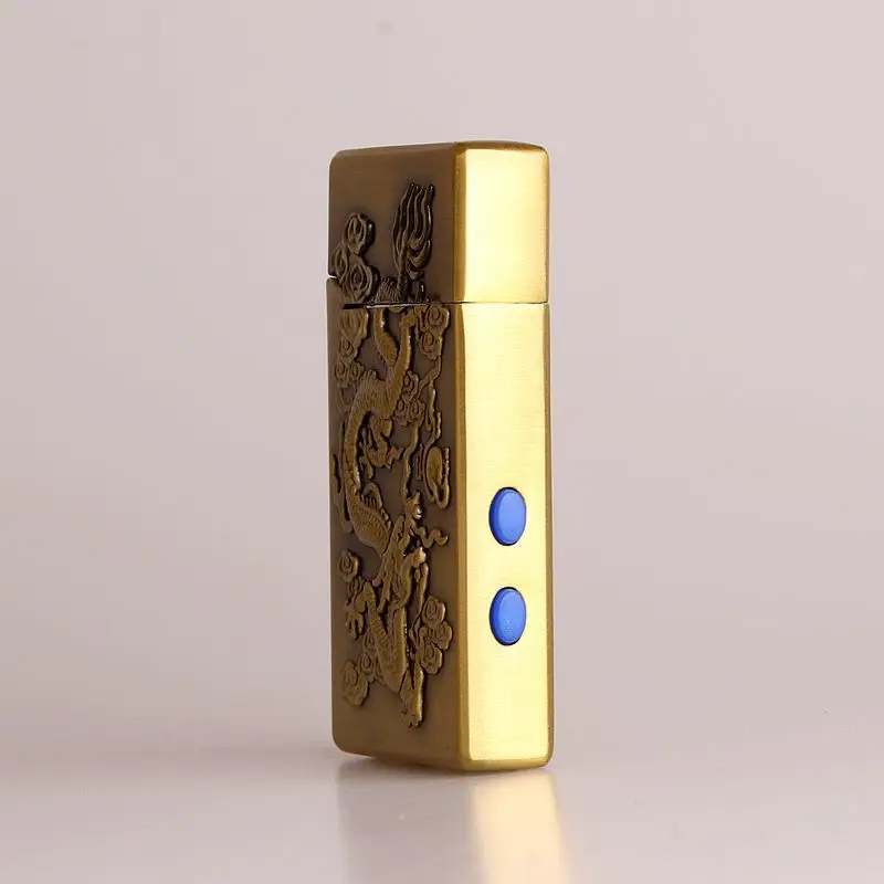 Dragon relief длинная Голосовая газовая зажигалка с дозаправкой модные зажигалки