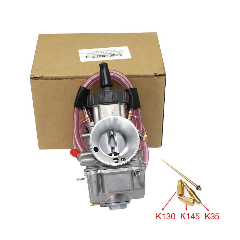ZS Racing Keihin 28mm 30mm 32mm 34mm Motorcycle Carburetor For 125-250cc 2T 4T Moto ATV UTV Pit Bike Dirt Bike With Power Jet