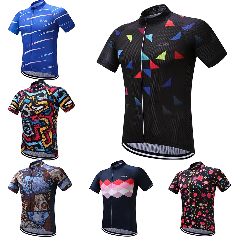 2020  Mens Cycling Jersey New Style Short Sleeve Bike Bicycle Jerseys Summer Breathable Cycling Sportswear Bicycle Top