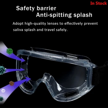 

Protective Glasses ProtectionAnti-bacterial Flying Dust Saliva Splash Wind-proof Impact Anti-fog Multi-function Eye Protection