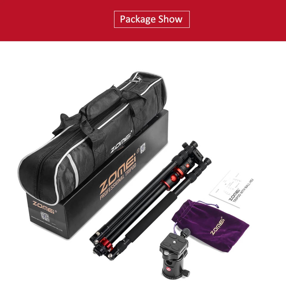 ZOMEI M8 Tripod Aluminum Professional 14 H7f9838d16c744304a929f38f4ff98e9bJ