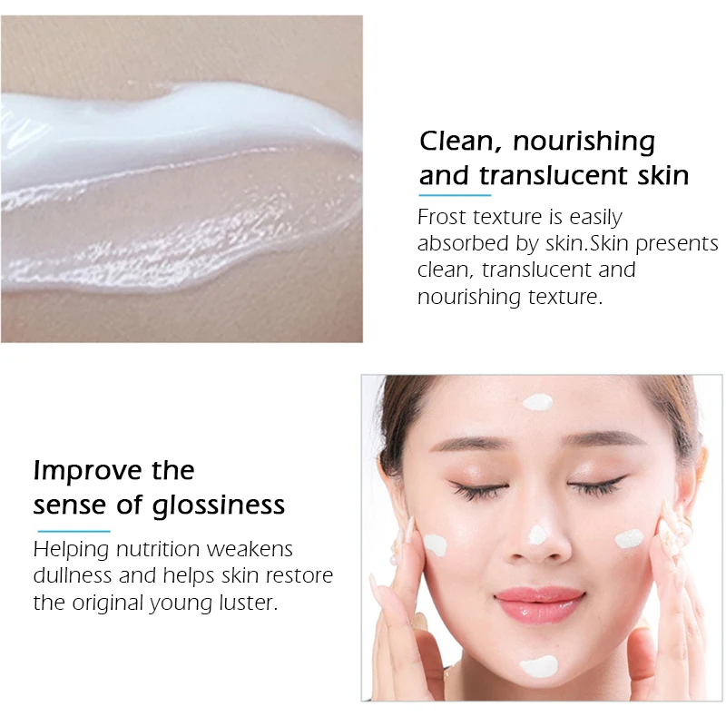 Whitening Facial Cream Hydrating Moisturizing Remove Acne Spot Shrink Pores Day Cream Deep Cleansing Oil Control 5
