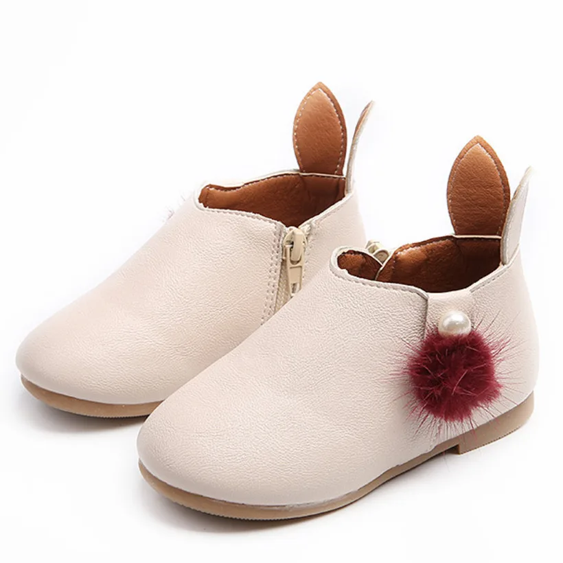 Детские ботинки кожаные Водонепроницаемый сапоги Martin для девочек детская зимняя зимние сапоги на высоком каблуке; фирменная обувь для девочек детская обувь, для девочек