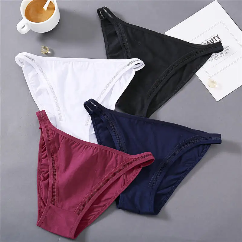 

Sexy Lace Striped Panties Hollow Out Charming Panties Women Low Rise Sexy Lingerie Underwear Women Female Cotton Pantys