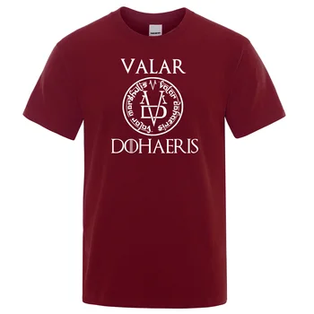 

Midnite Star Valar Dohaeris T Shirts Mens 2019 Summer Cotton Game Of Thrones Tee Shirt Arya Stark Men's T-Shirt Casual Tops