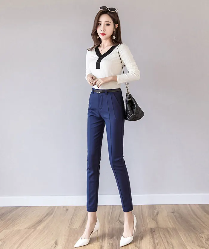 Брюки женские новые капри длиной до щиколотки женские леггинсы Pantalon Femme рабочая одежда тонкие с высокой талией эластичные повседневные женские брюки