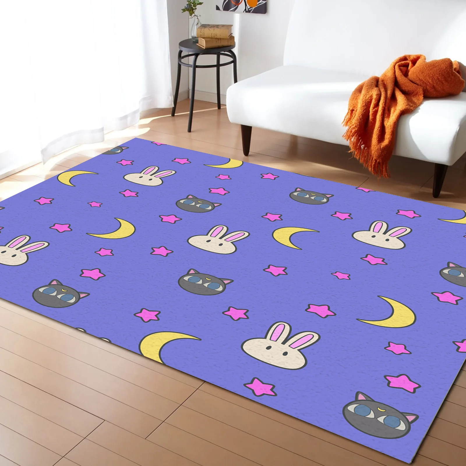 Japan Sailor Moon Floor Area Rug Carpet Living Bed Room Kitchen Non-slip Mat 
