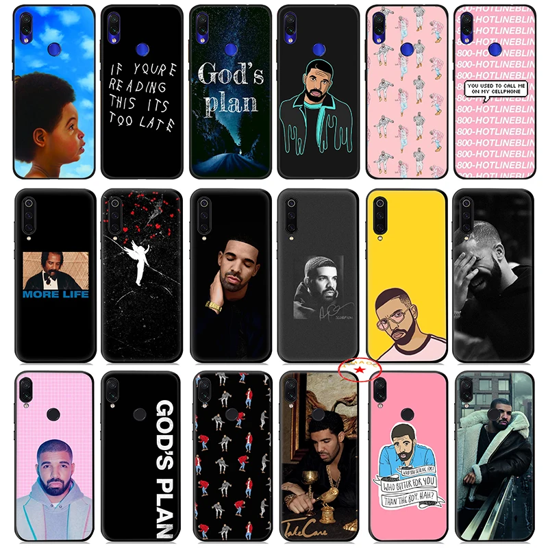 Мягкий силиконовый чехол Drake для Xiaomi Redmi Note 8 7 6 5 Pro 4X 5A |