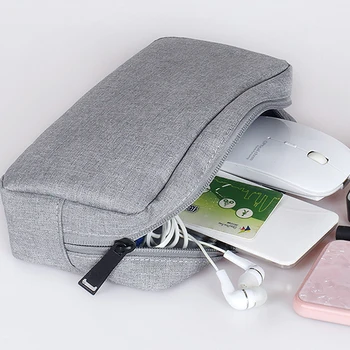 

Travel Storage Portable Digital Accessories Gadget Devices Organizer USB Cable Charger Storage Case Travel Cable Organizer Bag