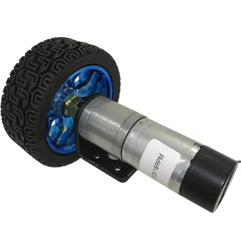 6V 12V 24V DC мотор-редуктор 12-1360RPM Регулируемая скорость обратный с монтажной муфта кронштейна колеса DIY игрушечный автомобильный комплект
