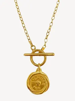 

Timeless Wonder Retro Geo Portrait OT Chain Necklace Women Jewelry Punk Designer Ins Trendy Gothic Boho Top Unique Mix New 2542