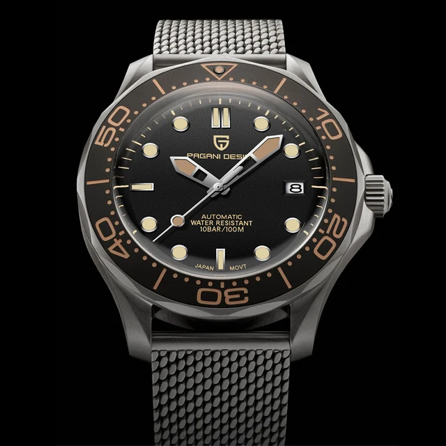 2022 New PAGANI DESIGN Men's Watches Retro Mechanical watch for men top Luxury automatic watch Men NH35 Round sapphire Clock man 1