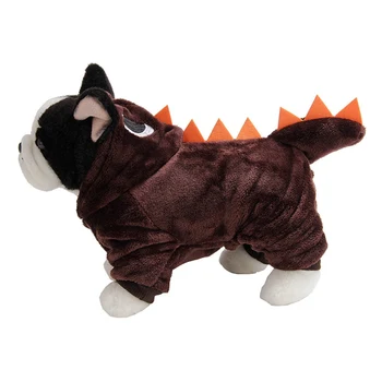 

Party Halloween Decoration Cute Dinosaur Shape Dog Clothes Jumpsuits For Pets Dog Puppy Hoodie Clothes DIY Cosplay Costume